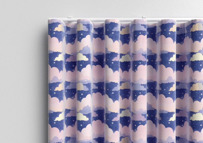 Cloudy Cosmos, Purple Twilight - Made to Measure Curtains - Image 13